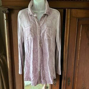 Soft Surroundings Lavender Long Sleeve Shirt
